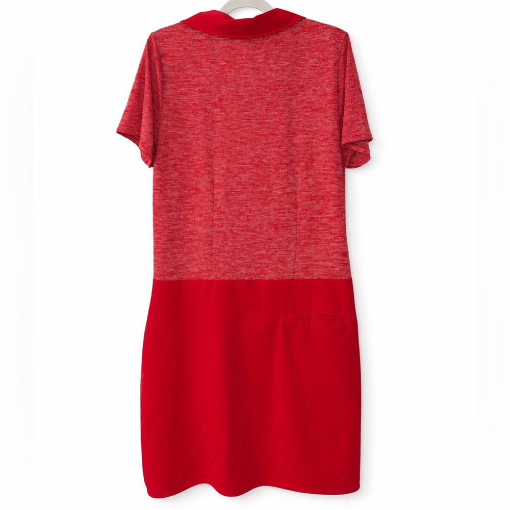Adidas XL Raspberry Red Golf Dress Tennis Pickleball Athletic Activewear Sporty - Picture 2 of 9